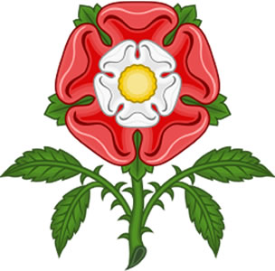 Imagem Tudores - Por Tudor_Rose_Royal_Badge_of_England.svg: Sodacanderivative work: Sodacan (talk) - Tudor_Rose_Royal_Badge_of_England.svg, CC BY-SA 3.0, https://commons.wikimedia.org/w/index.php?curid=12739329